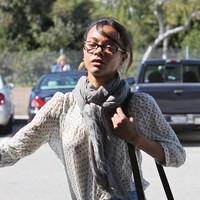 Zoe Saldana seen arriving at an office building in Beverly Hills | Picture 96751